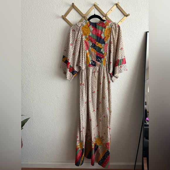 Vintage Just Choon California Prairie Mixed Print Floral Boho Cottagecore Dress - Picture 16 of 16